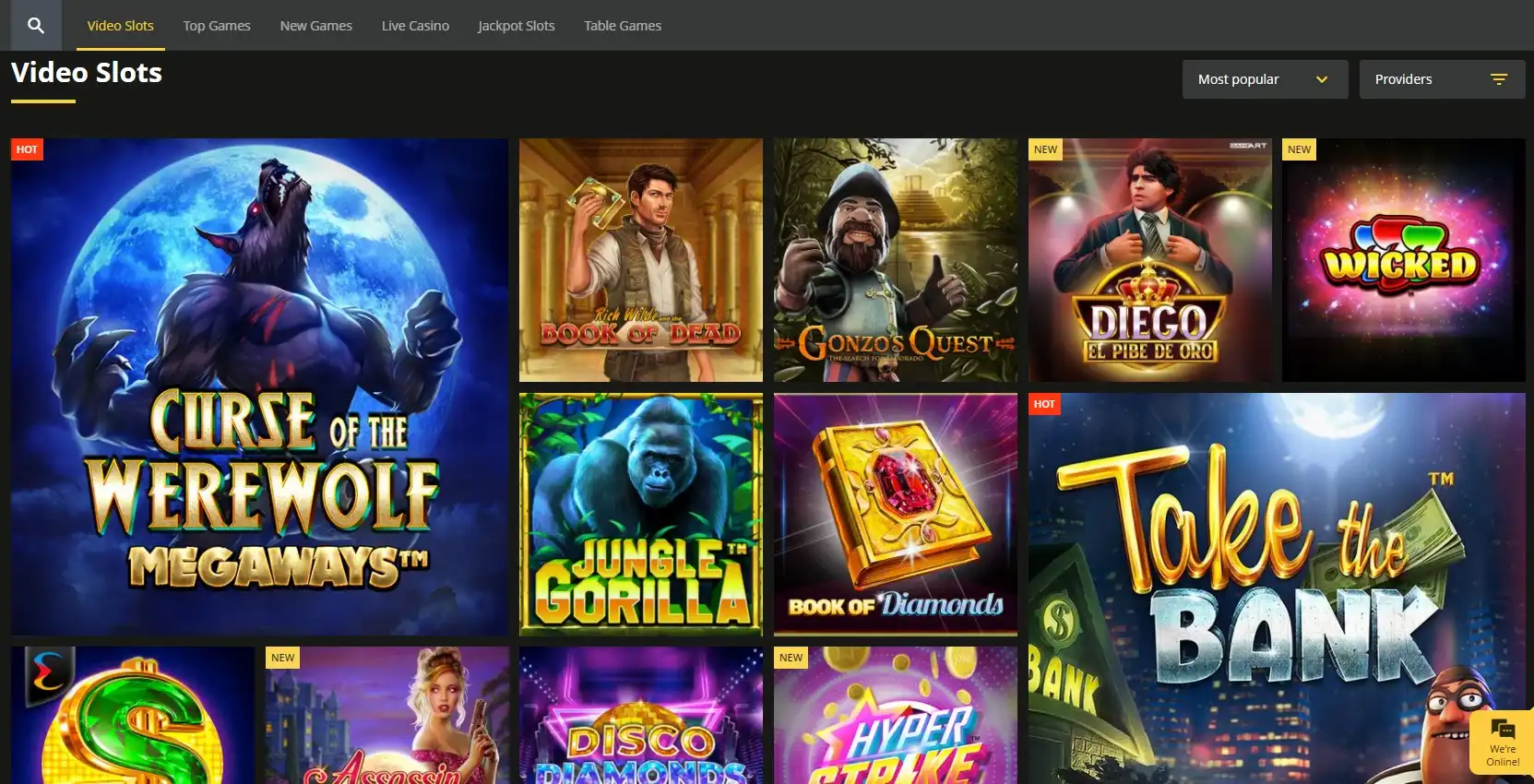 Bet O Bet Casino Games
