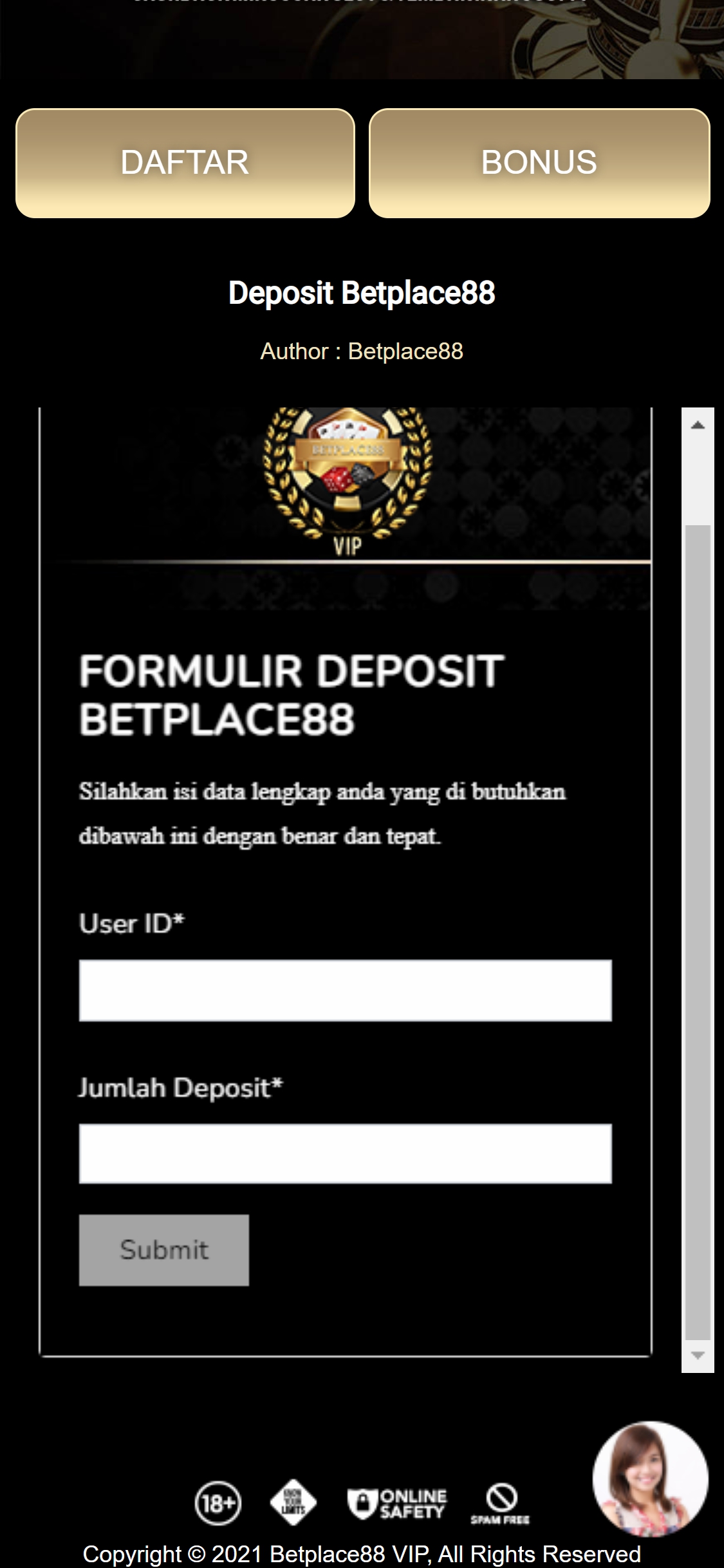 Betplace88 Casino Mobile Login Review