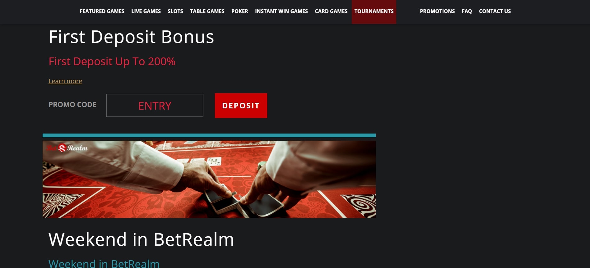 Betrealm Casino No Deposit Bonus