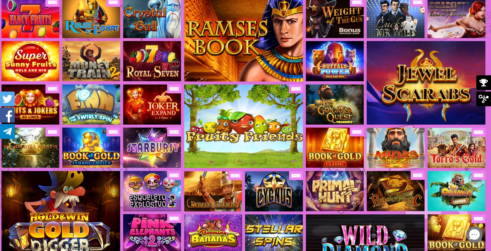 Betrocker Casino Games