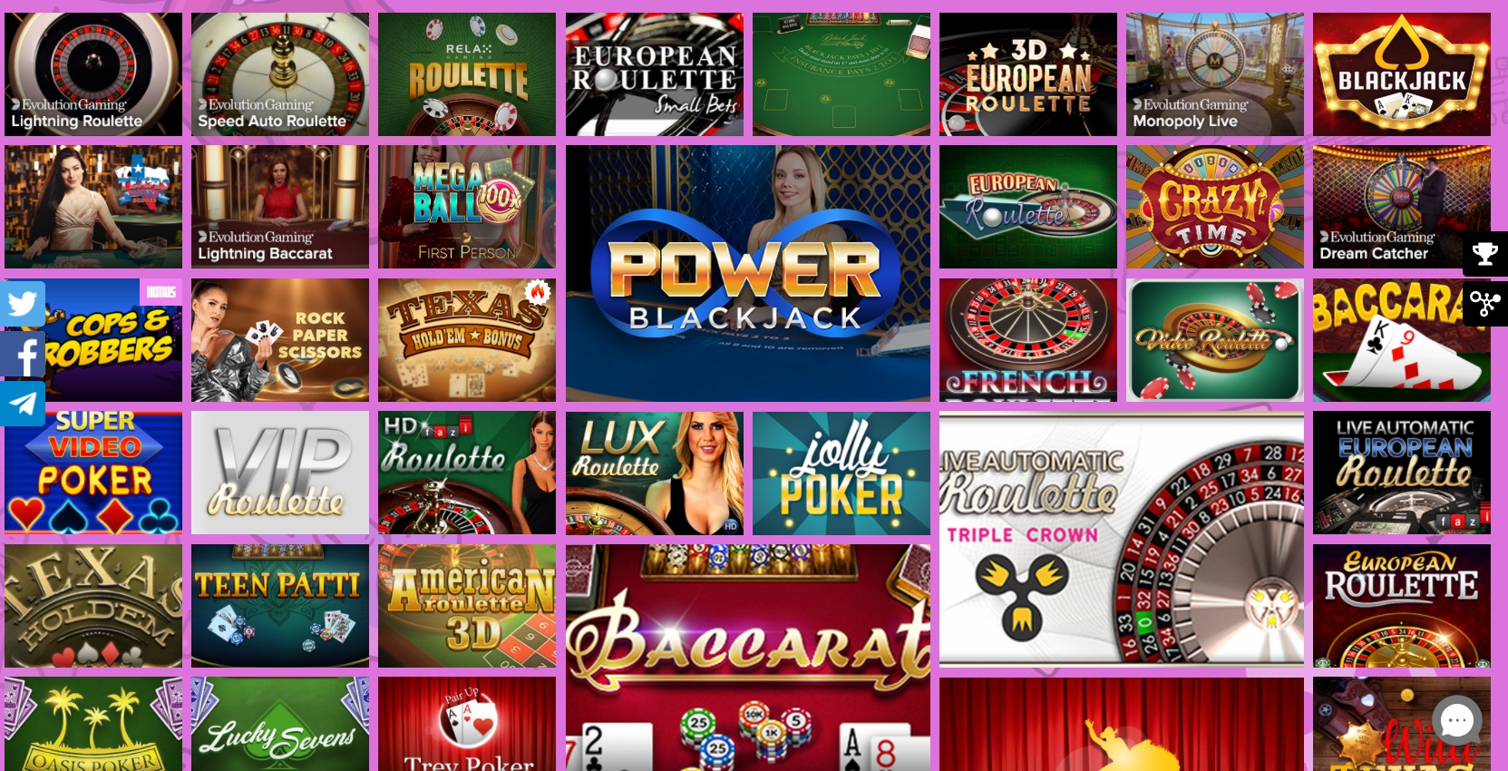 Betrocker Casino Live Dealer Games