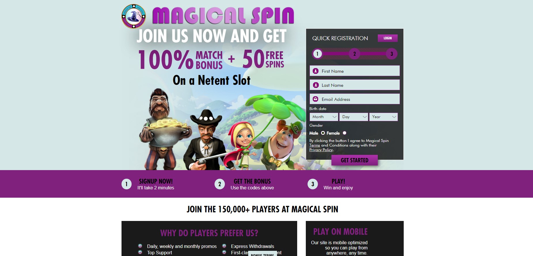 Magical Spin Casino (Mirror) Review
