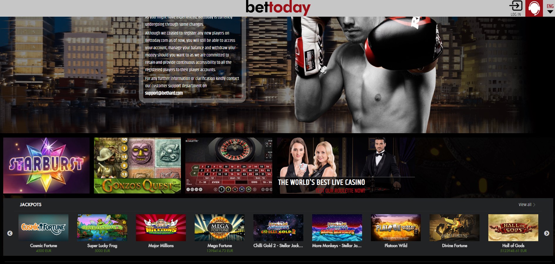 BetToday Casino Games