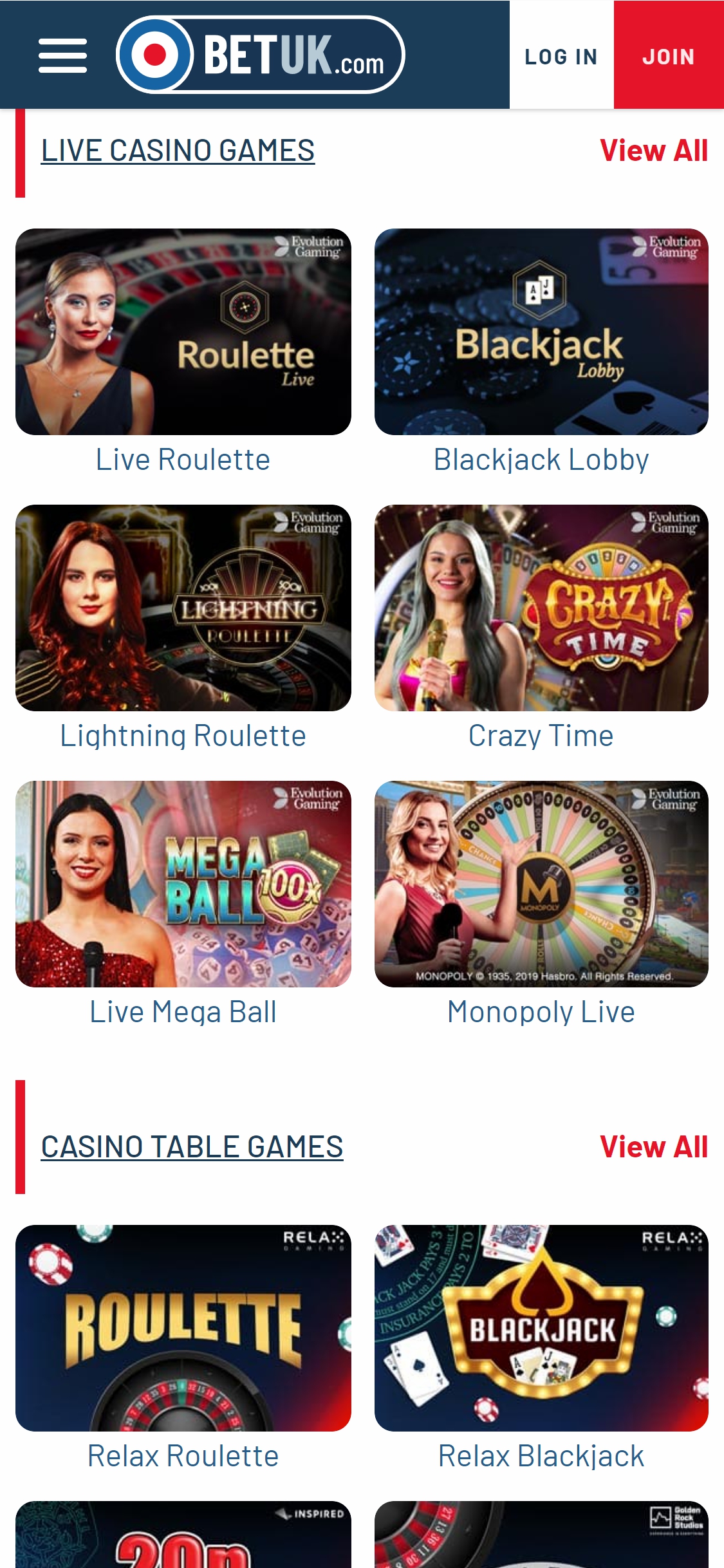Betuk Casino Mobile Live Dealer Games Review