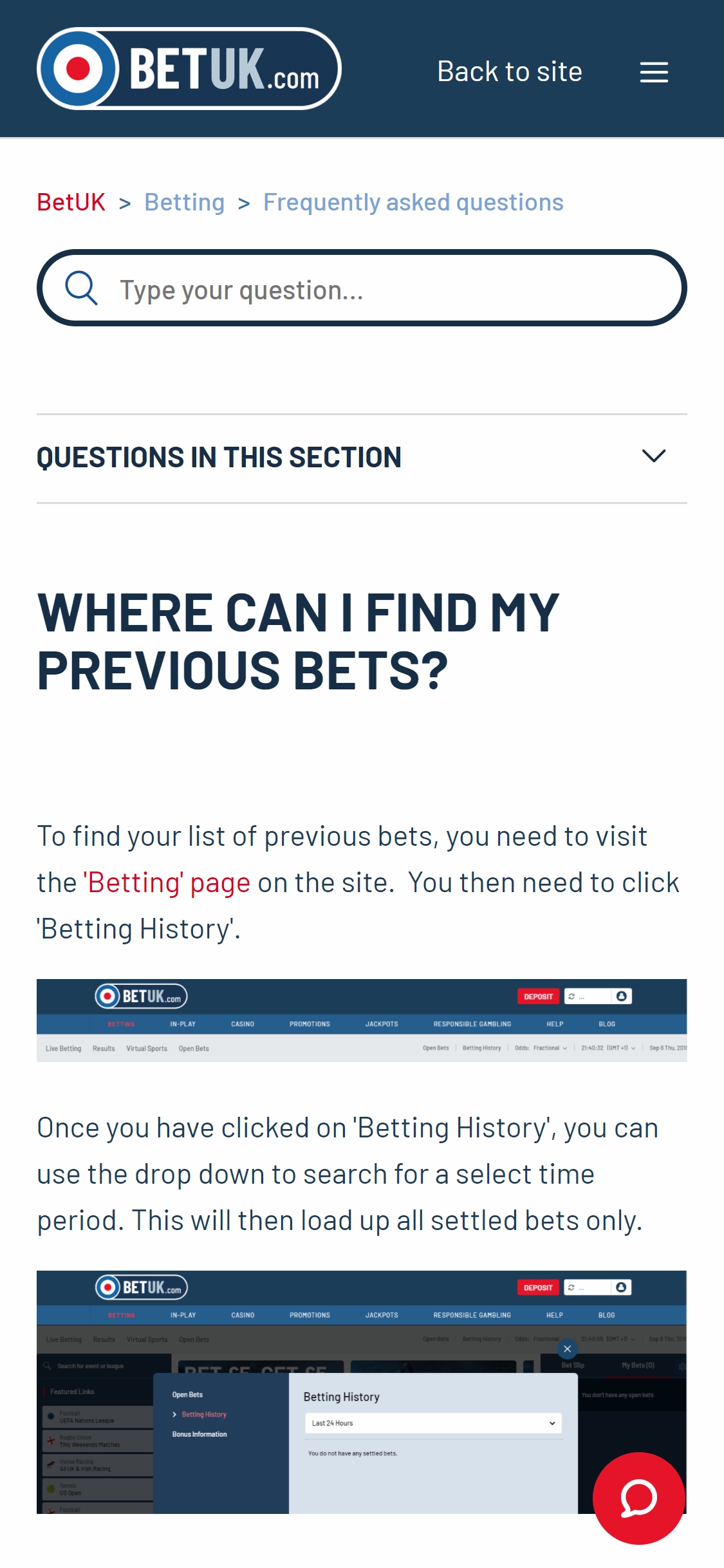 Betuk Casino Mobile Support Review