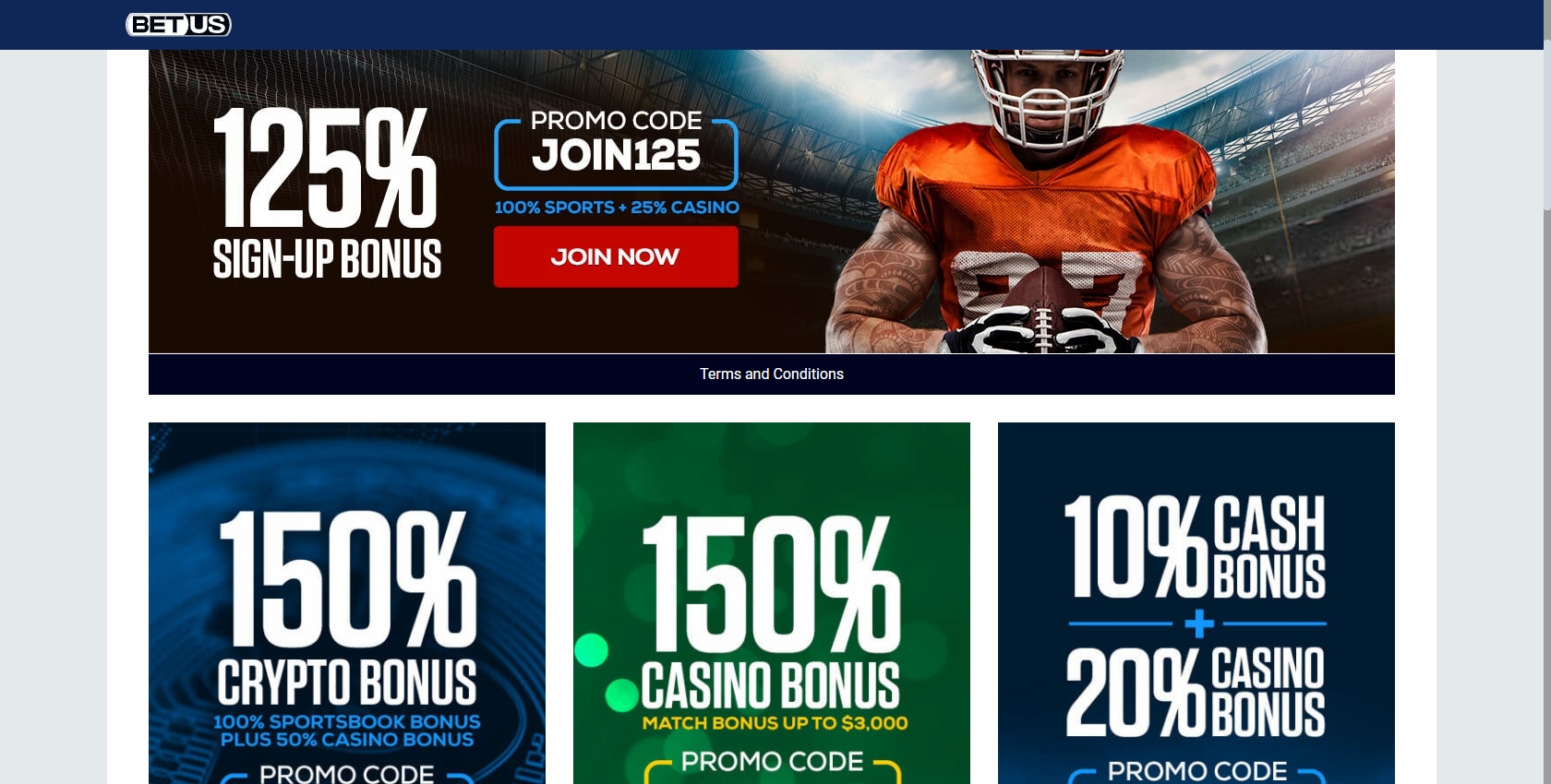 BetUS Casino No Deposit Bonus