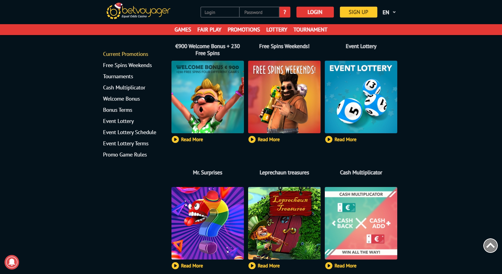 Bet Voyager Casino No Deposit Bonus