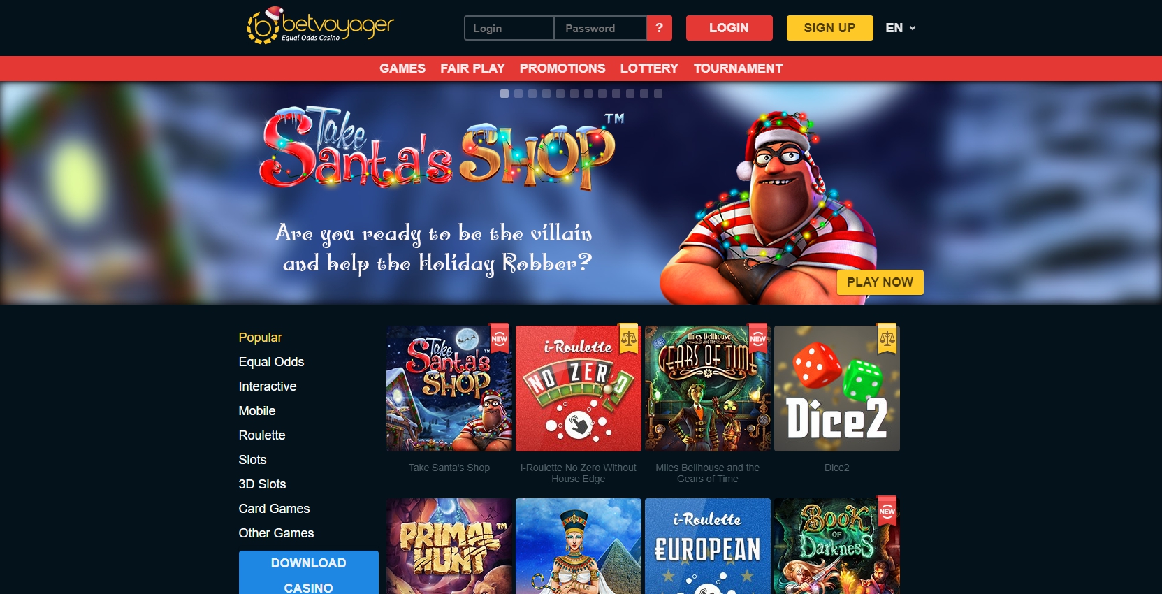 Bet Voyager Casino Review