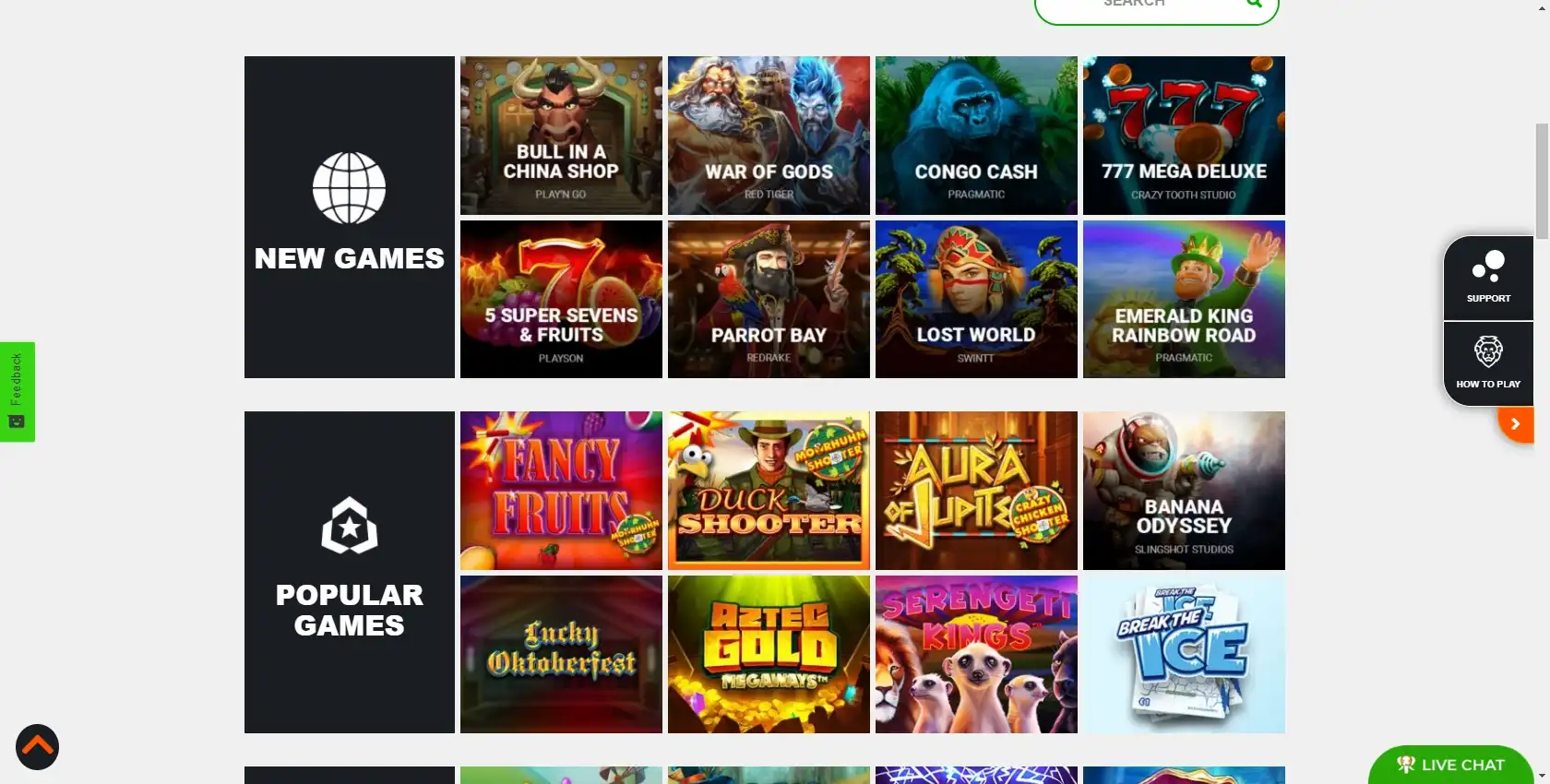 Big 5 Casino Games