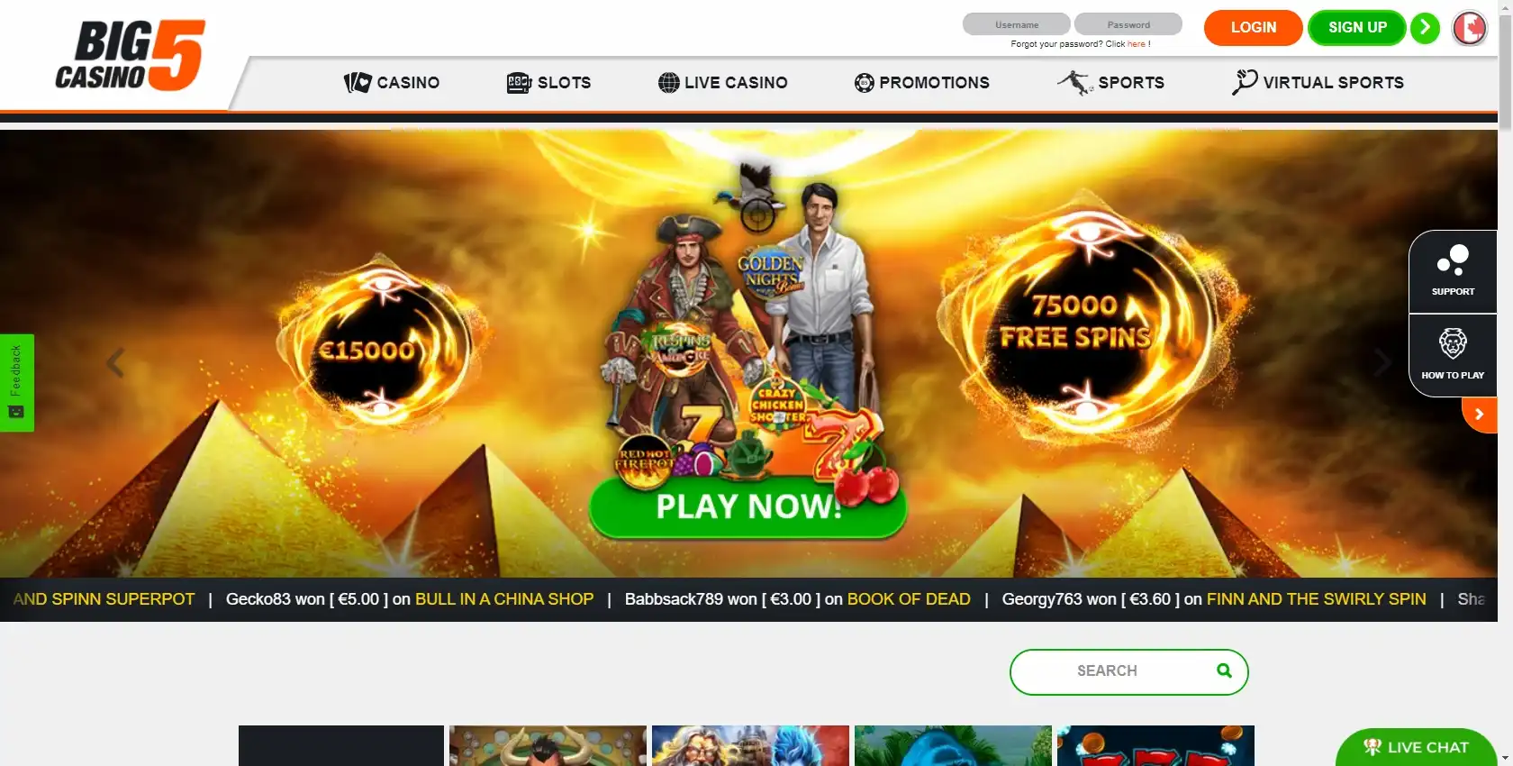 Big 5 Casino Review