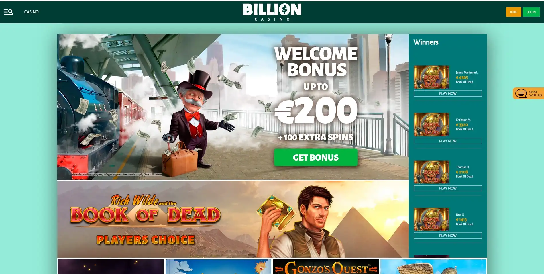 Billion Casino Review