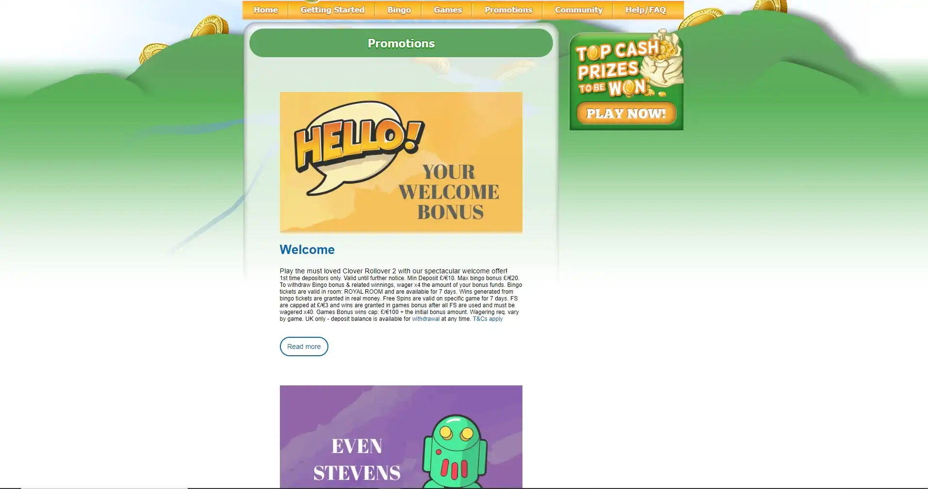 Bingo Ireland Casino No Deposit Bonus