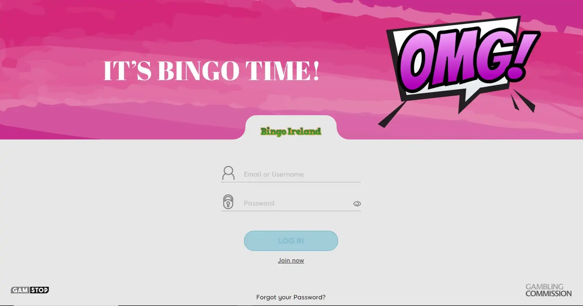 Bingo Ireland Casino Login