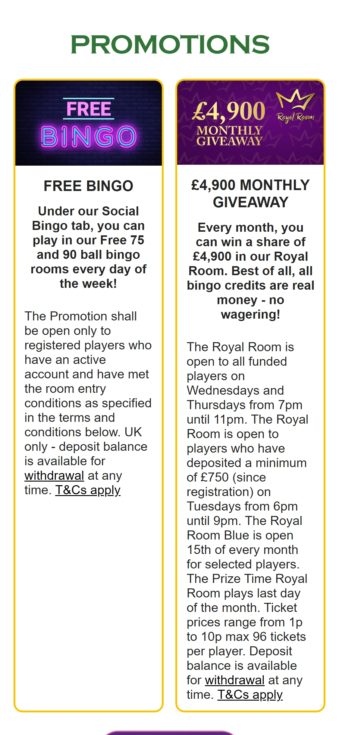 Bingo Ireland Casino Mobile No Deposit Bonus Review