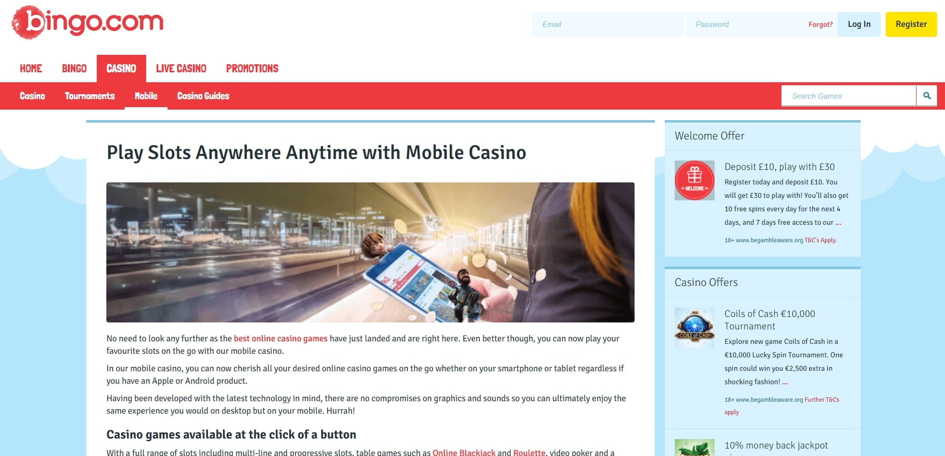 Bingo com Casino App