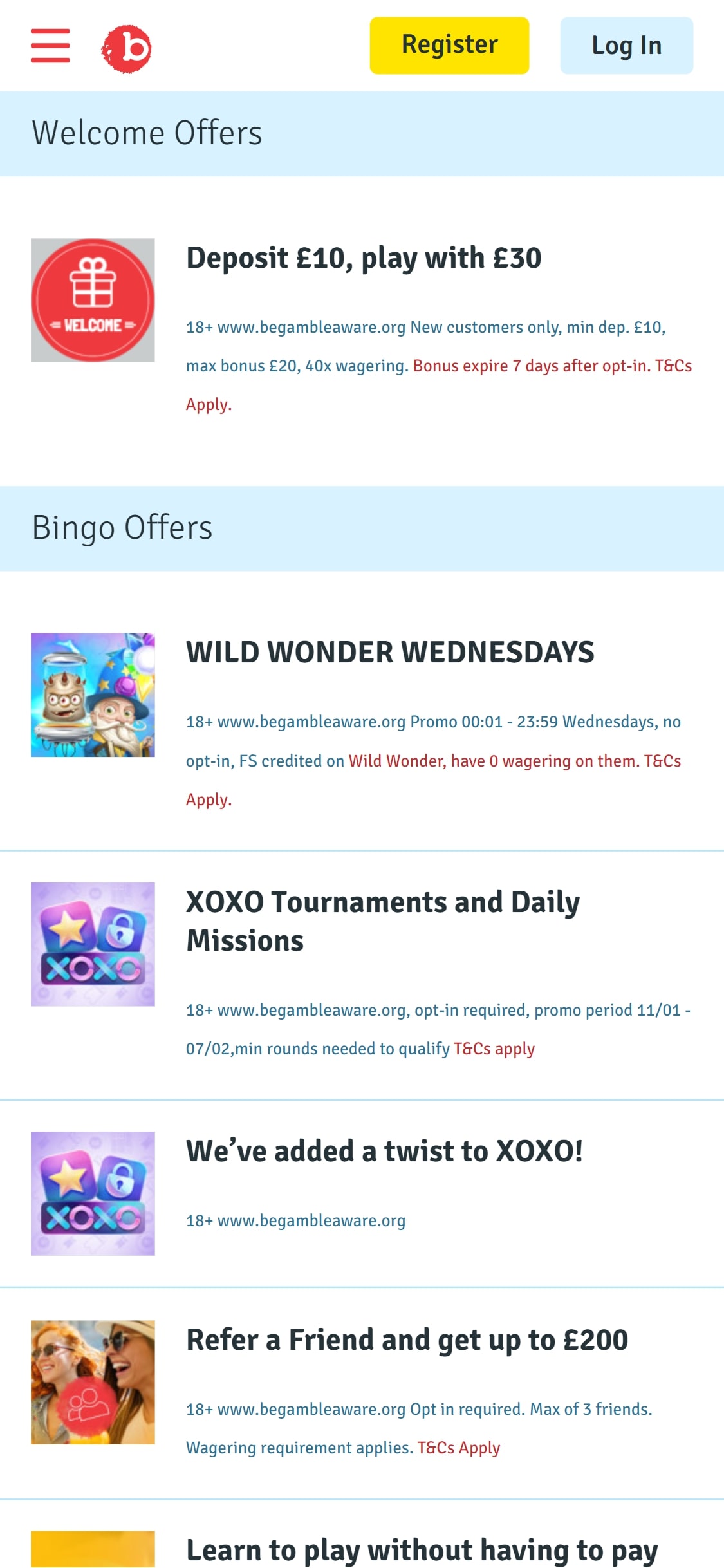 Bingo com Casino Mobile No Deposit Bonus Review