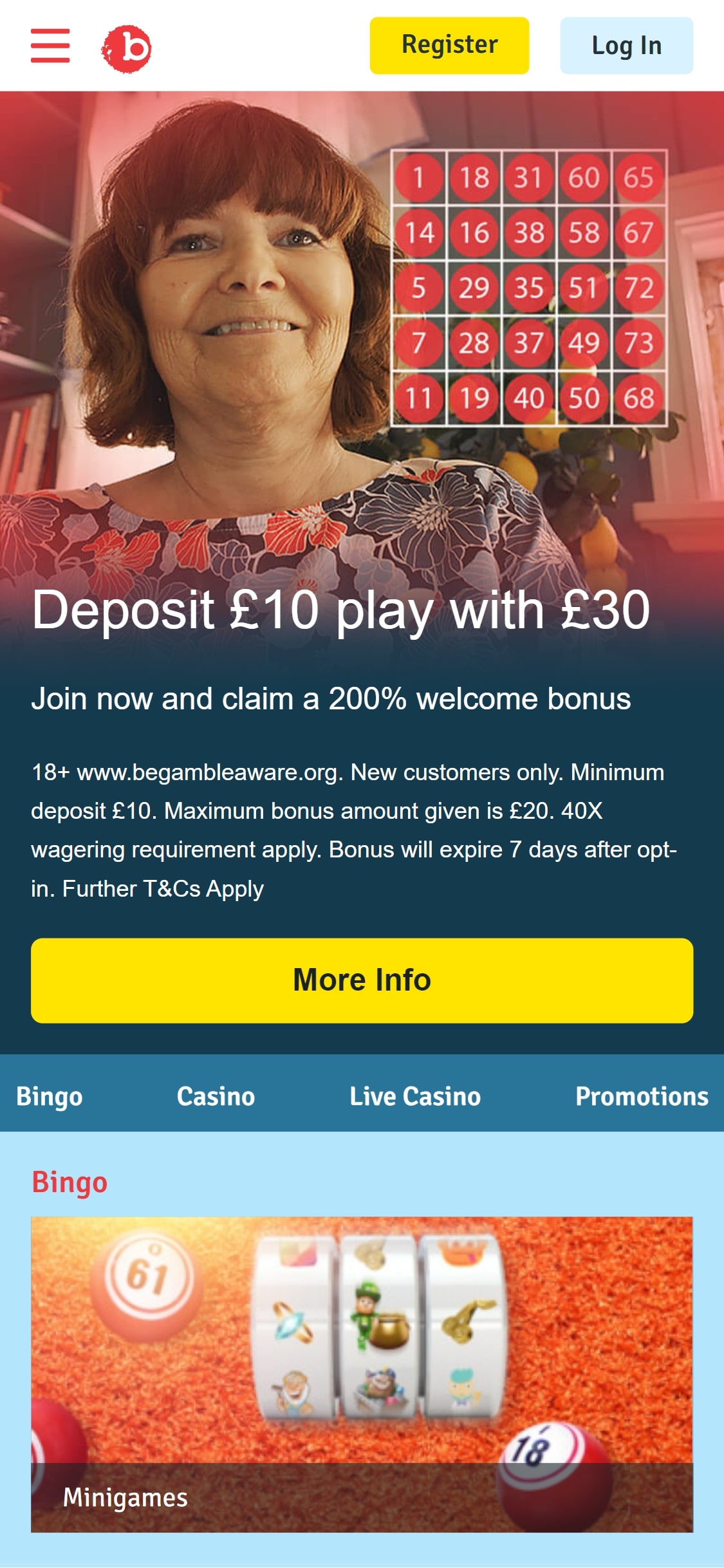 Bingo com Casino Mobile Review