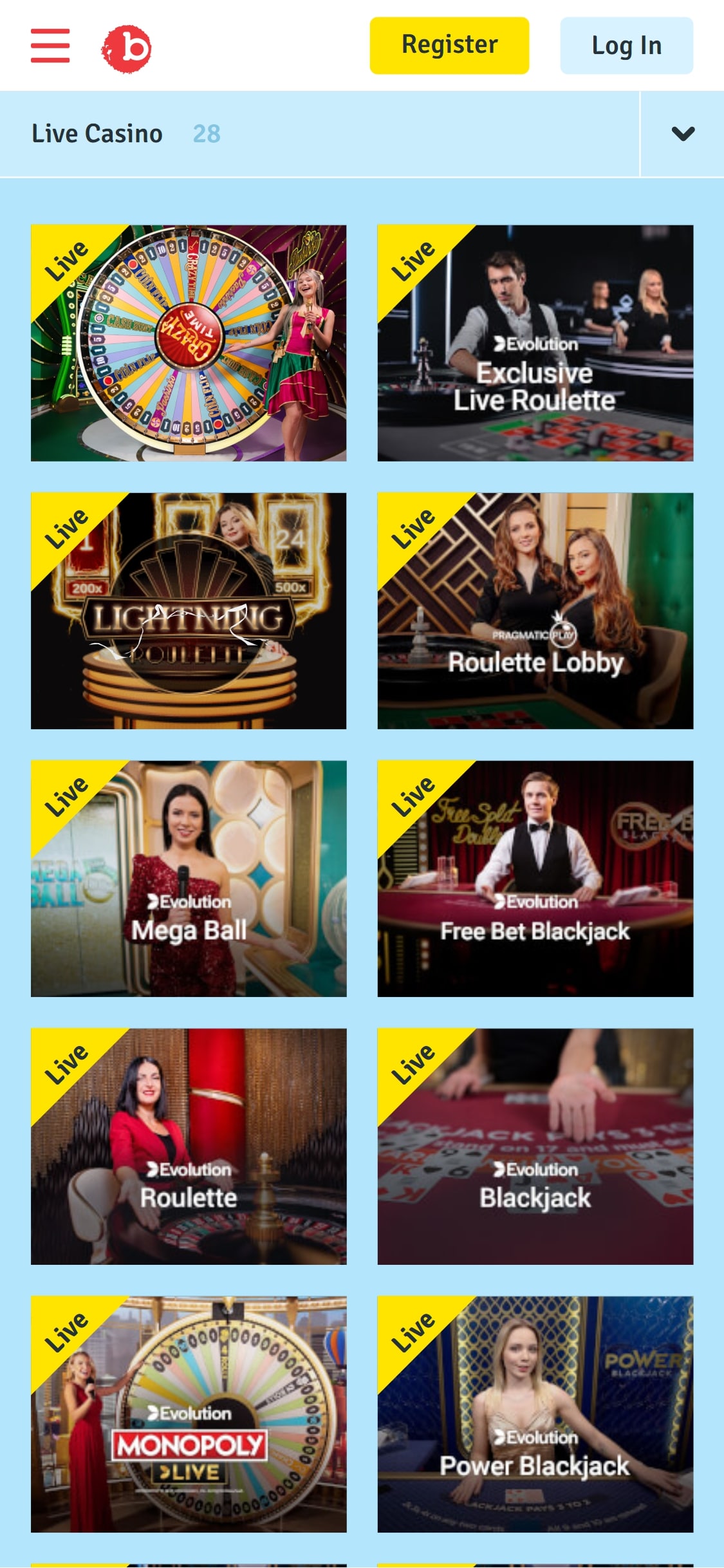 Bingo com Casino Mobile Live Dealer Games Review