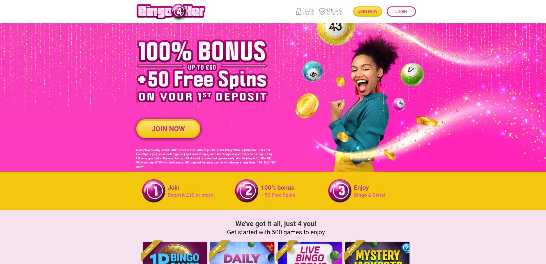 Bingo 4 Her Casino Review
