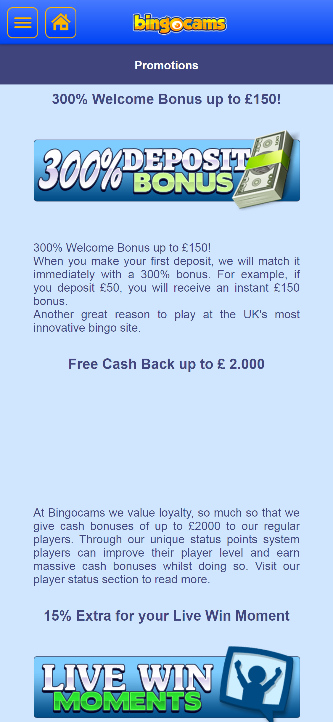 Bingocams Casino Mobile No Deposit Bonus Review