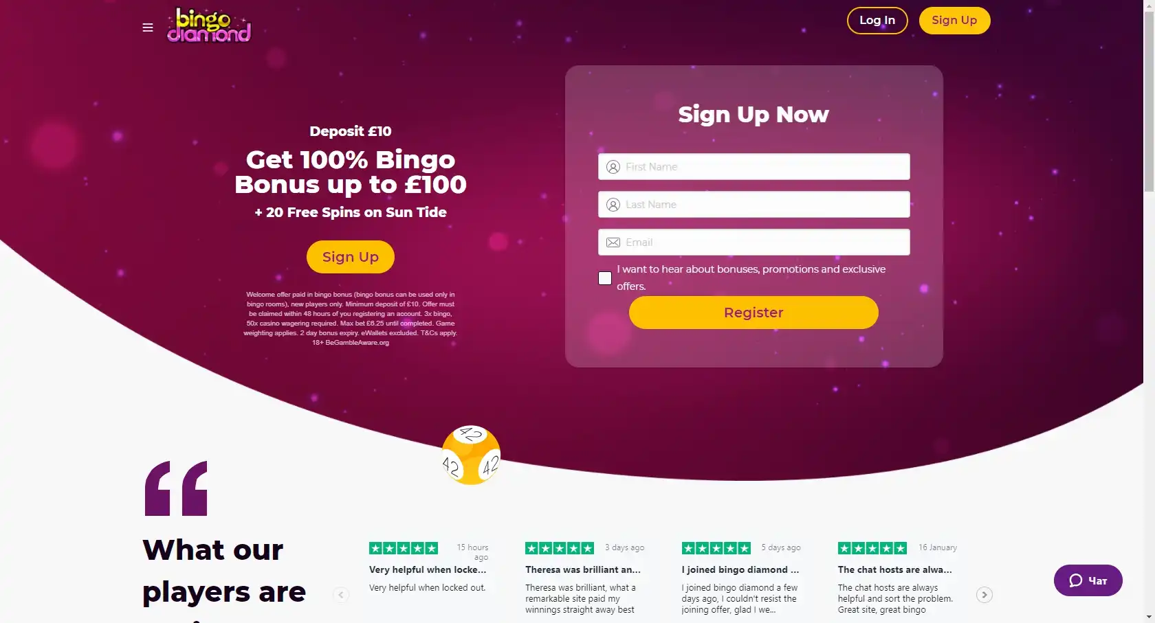 Bingo Diamond Casino Review