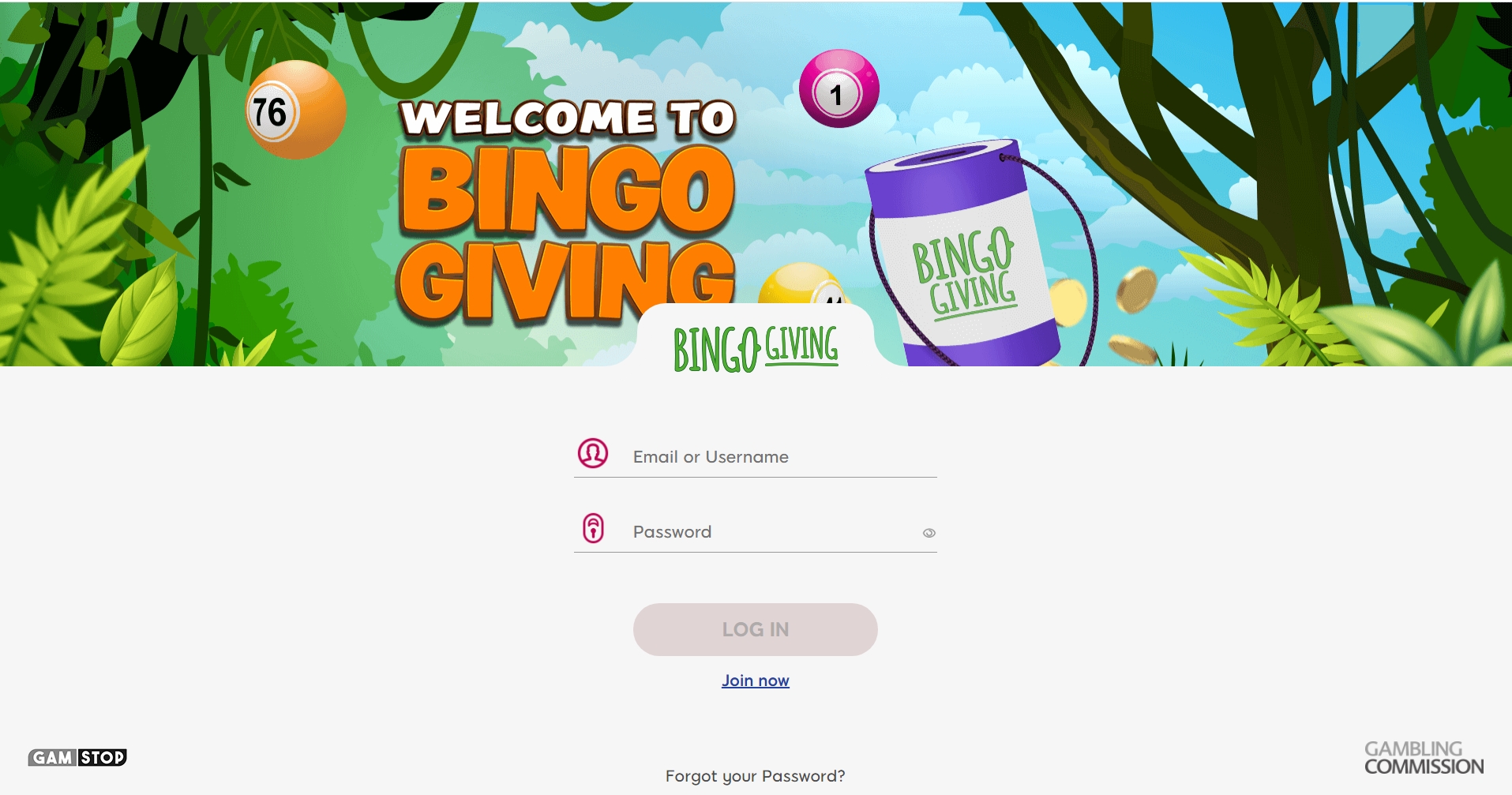 Bingo Giving Casino Login