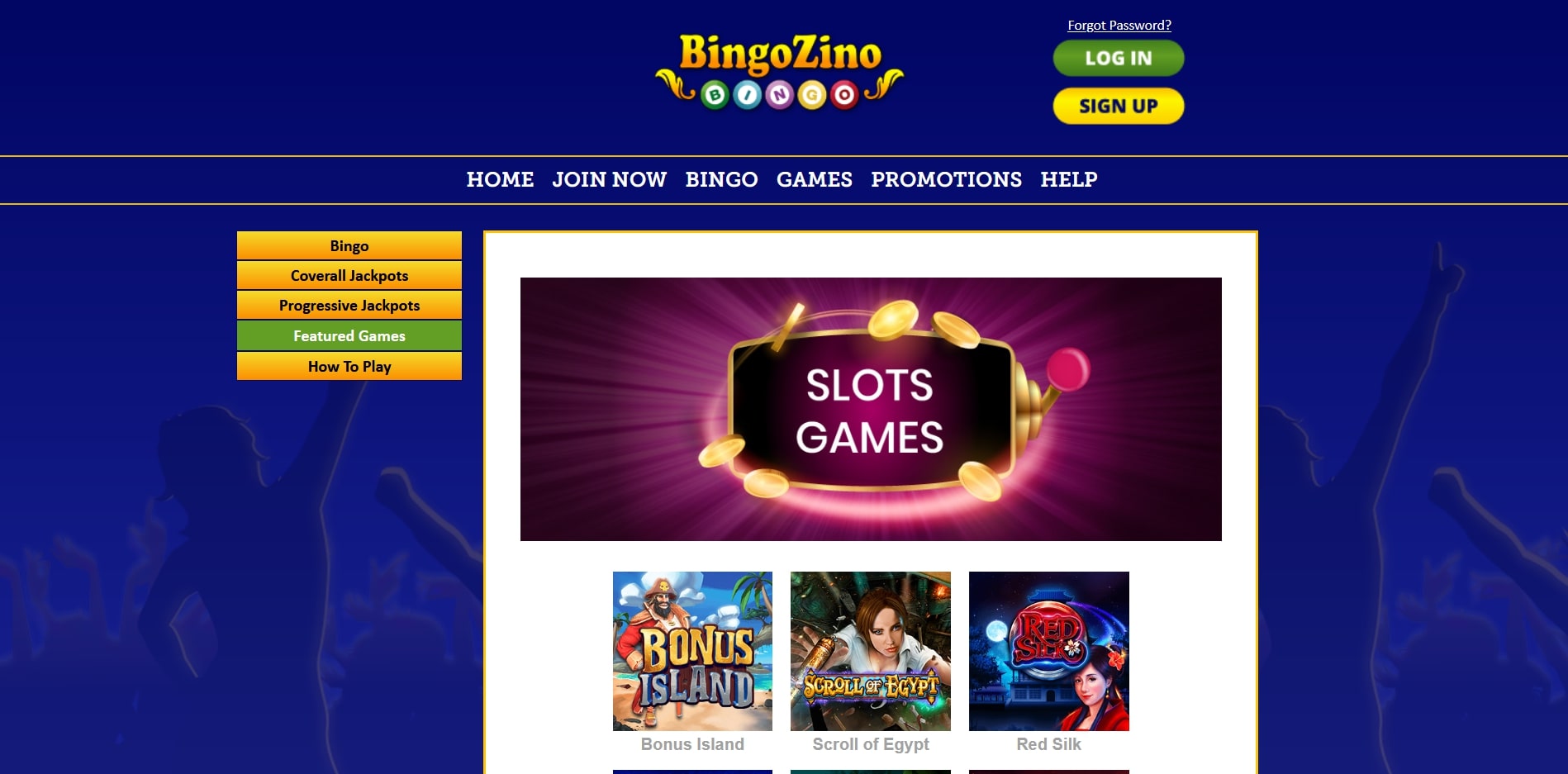 BingoZino Casino Games