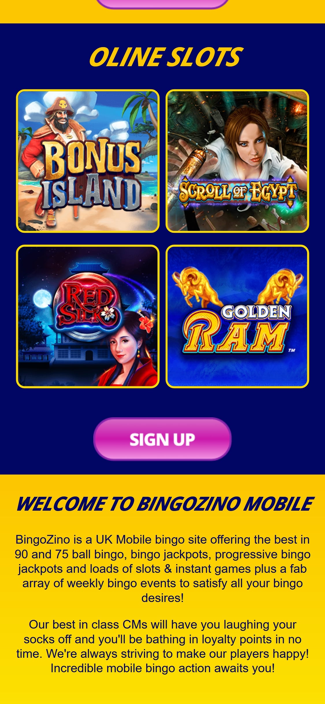 BingoZino Casino Mobile Games Review