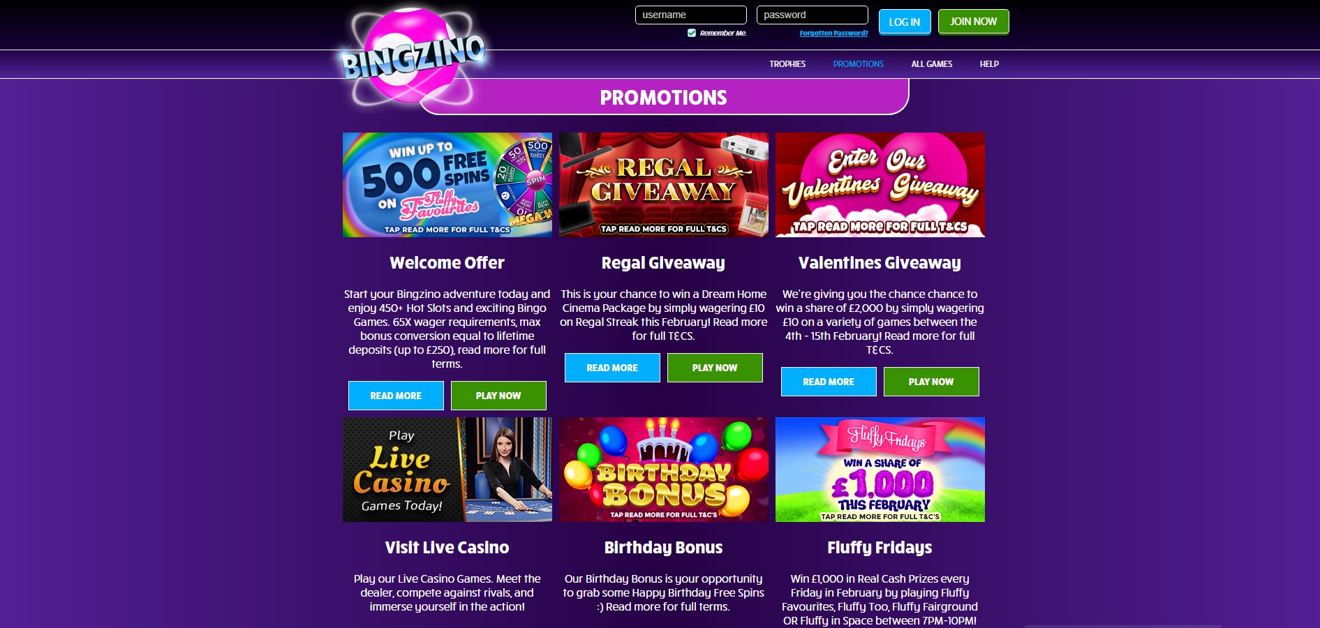 Bingzino Casino No Deposit Bonus