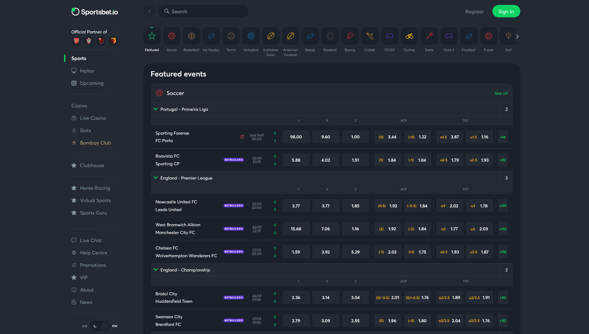 Bitcasino.io Betting