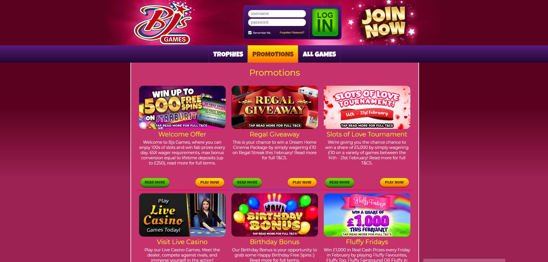 Bjs Games Casino No Deposit Bonus