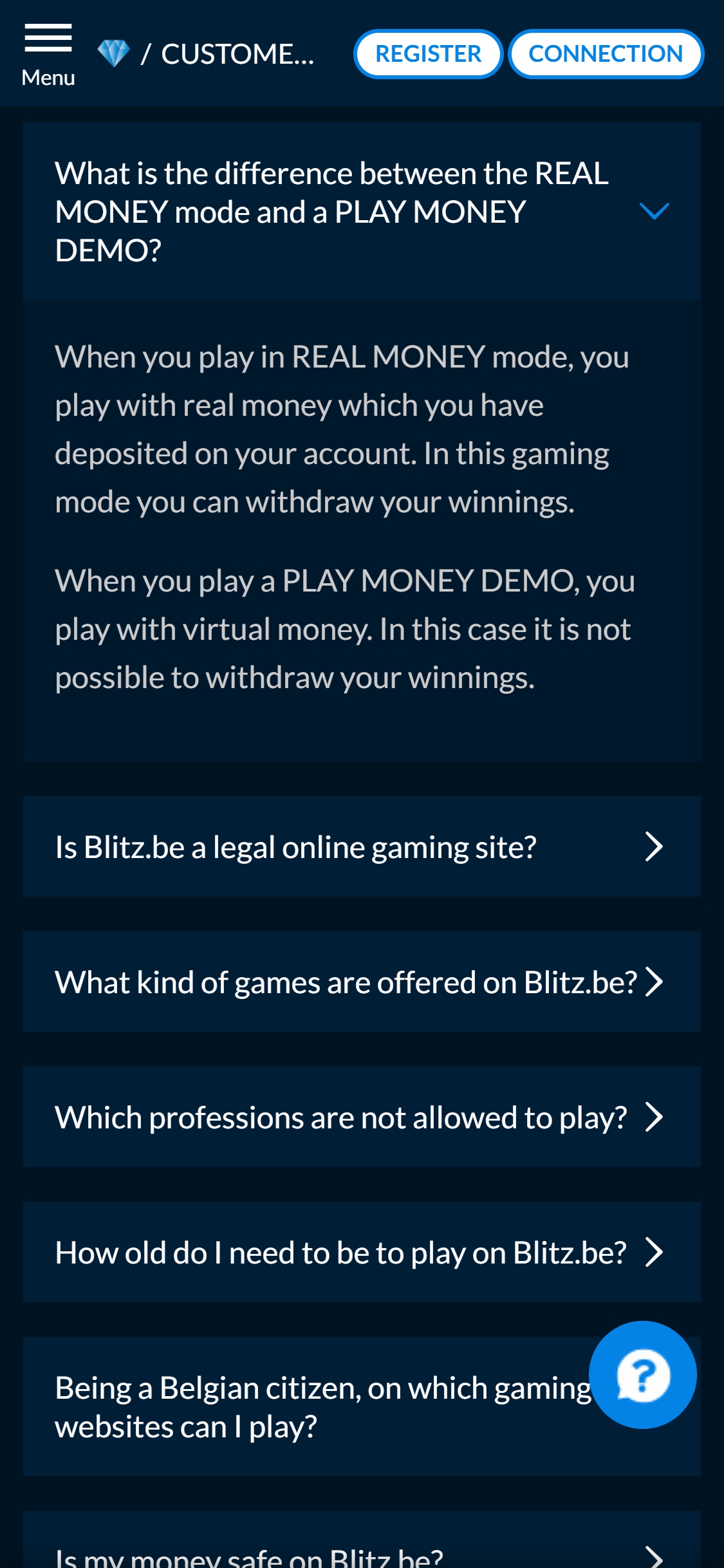 Blitz Casino Mobile Payment Methods Review