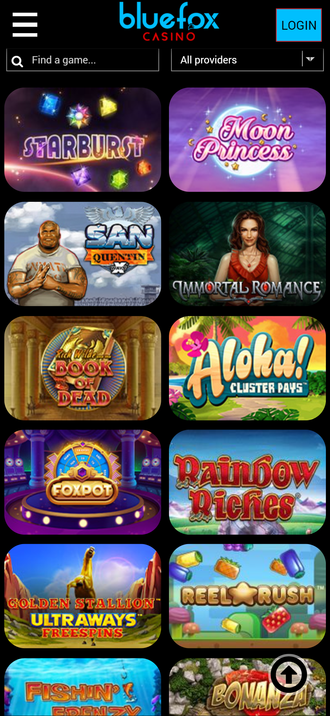Blue Fox Casino Mobile Games Review