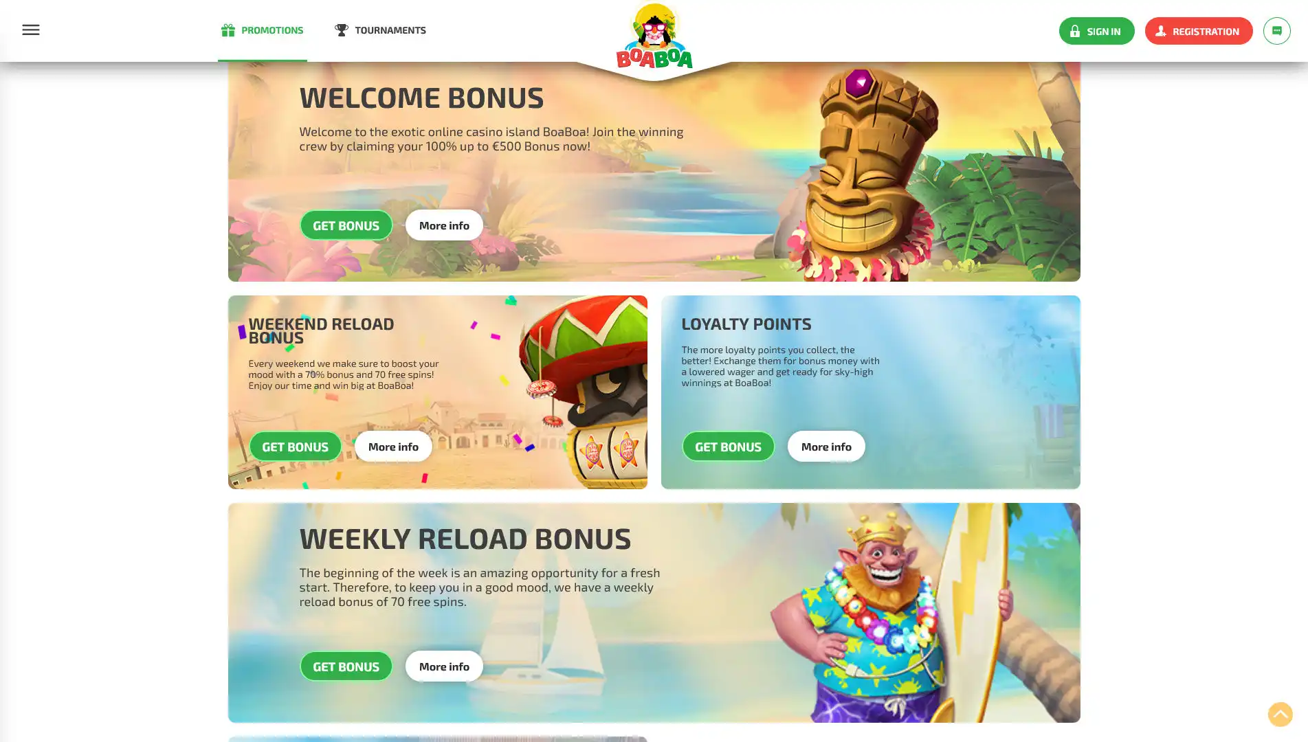 BoaBoa Casino No Deposit Bonus