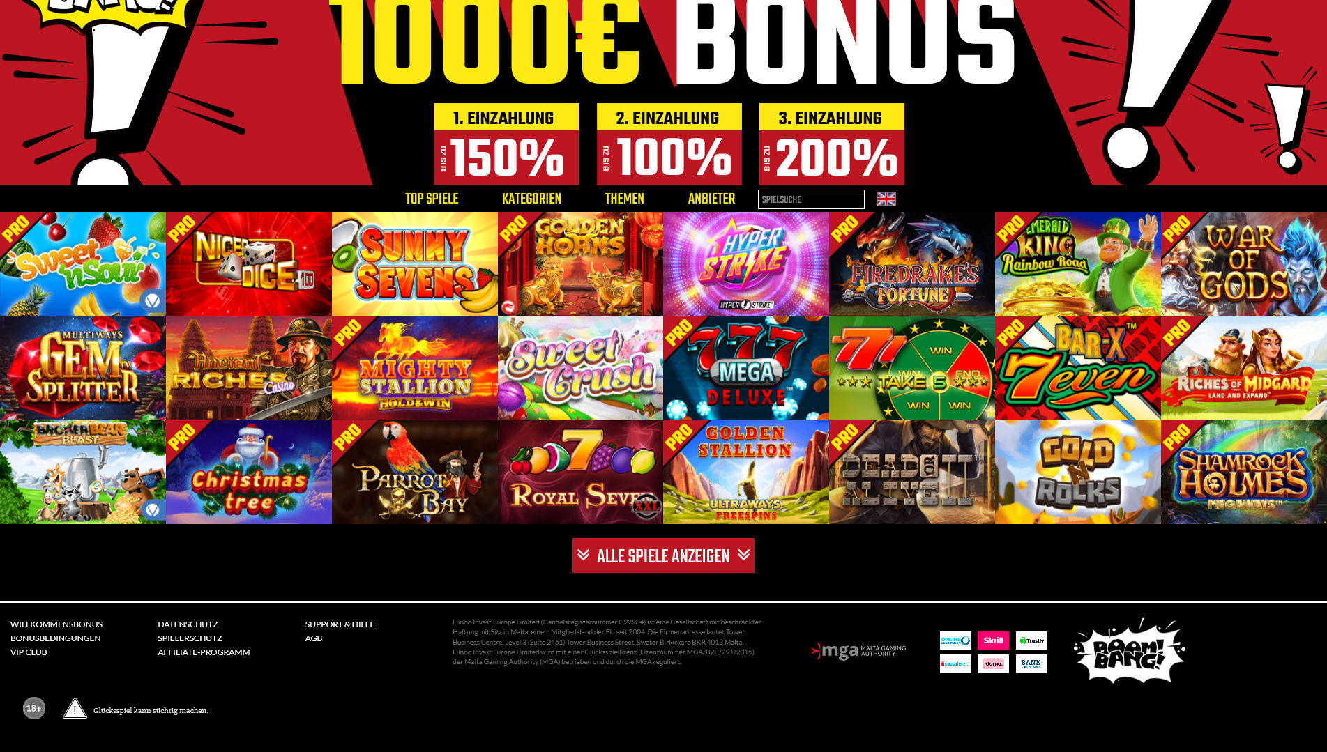 Boom Bang Casino Games