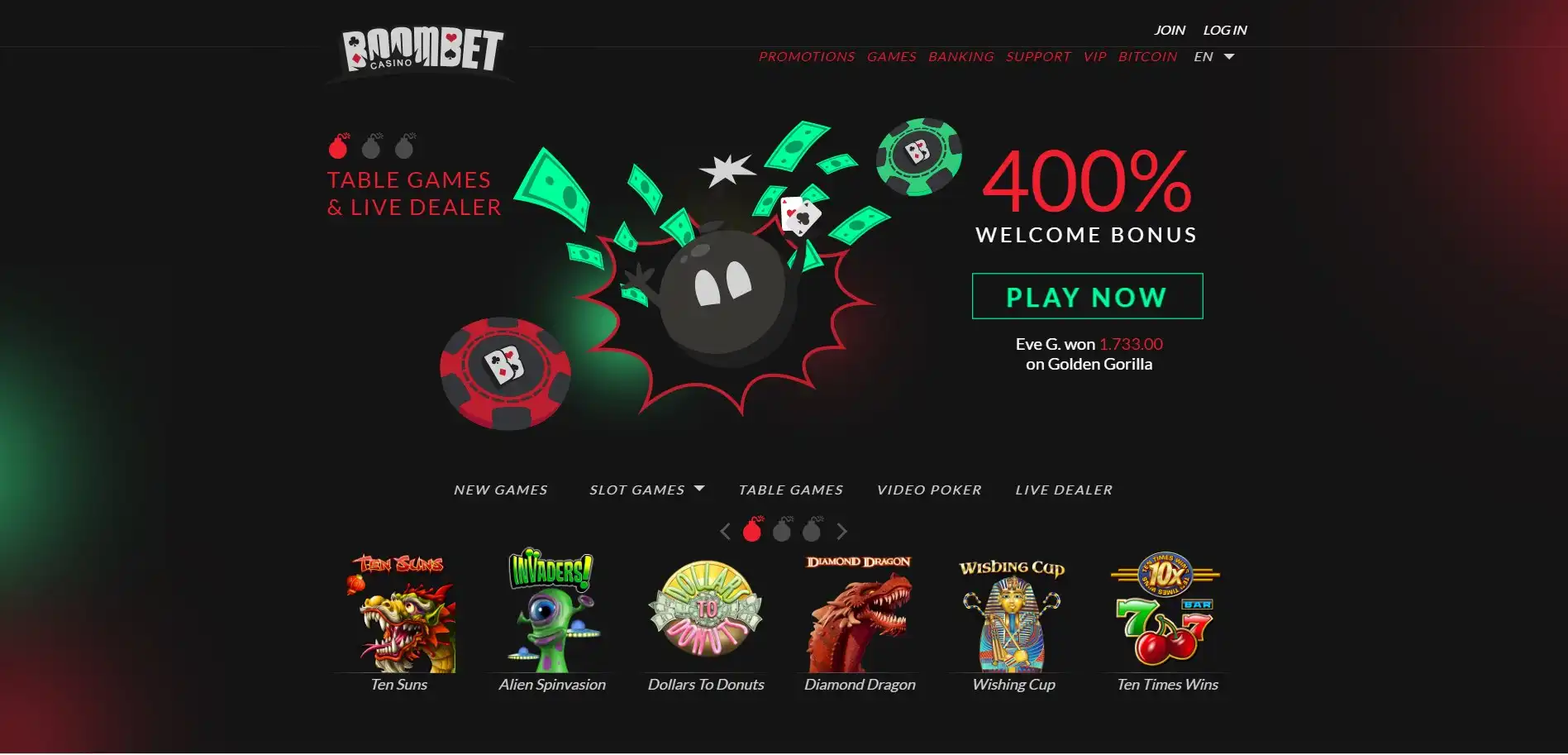 Boombet Casino Review