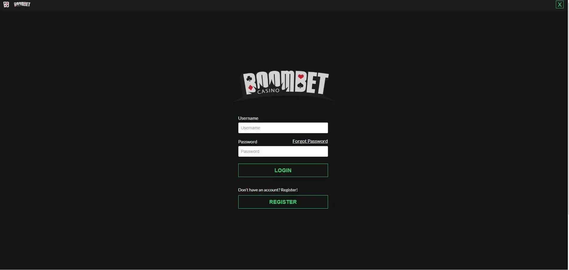 Boombet Casino Login