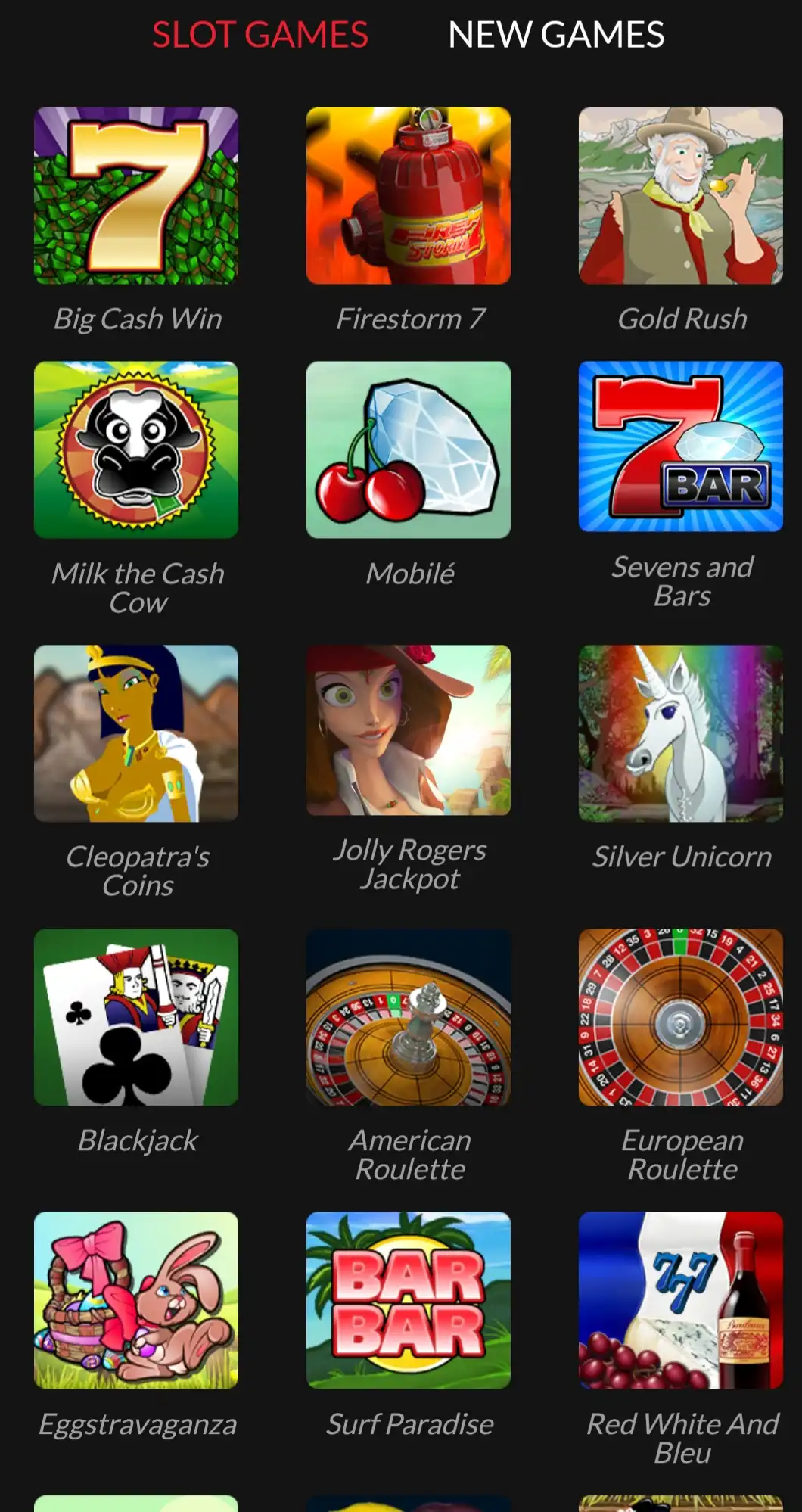BoomBet Casino Games
