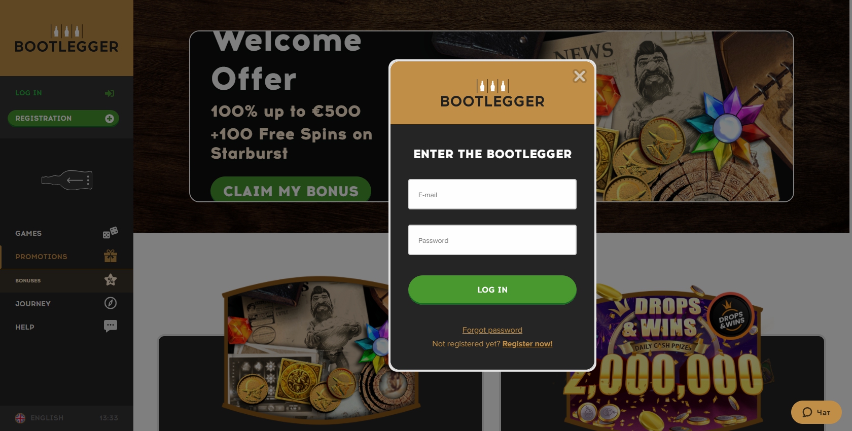 Bootlegger Casino Login