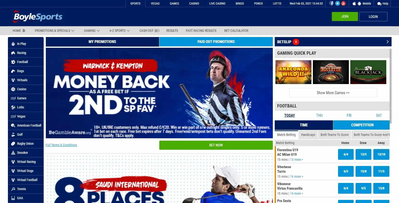 BoyleSports Casino No Deposit Bonus