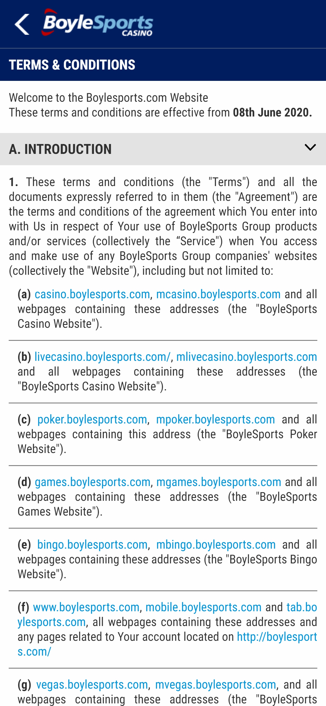Boyle Sports Casino Mobile Support Review