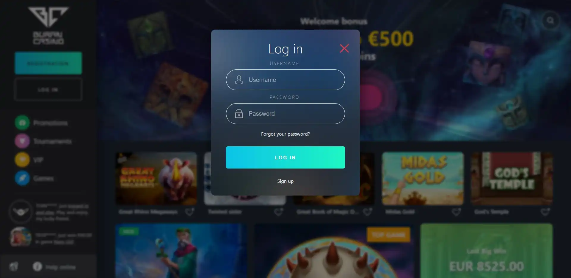 BuranCasino Login
