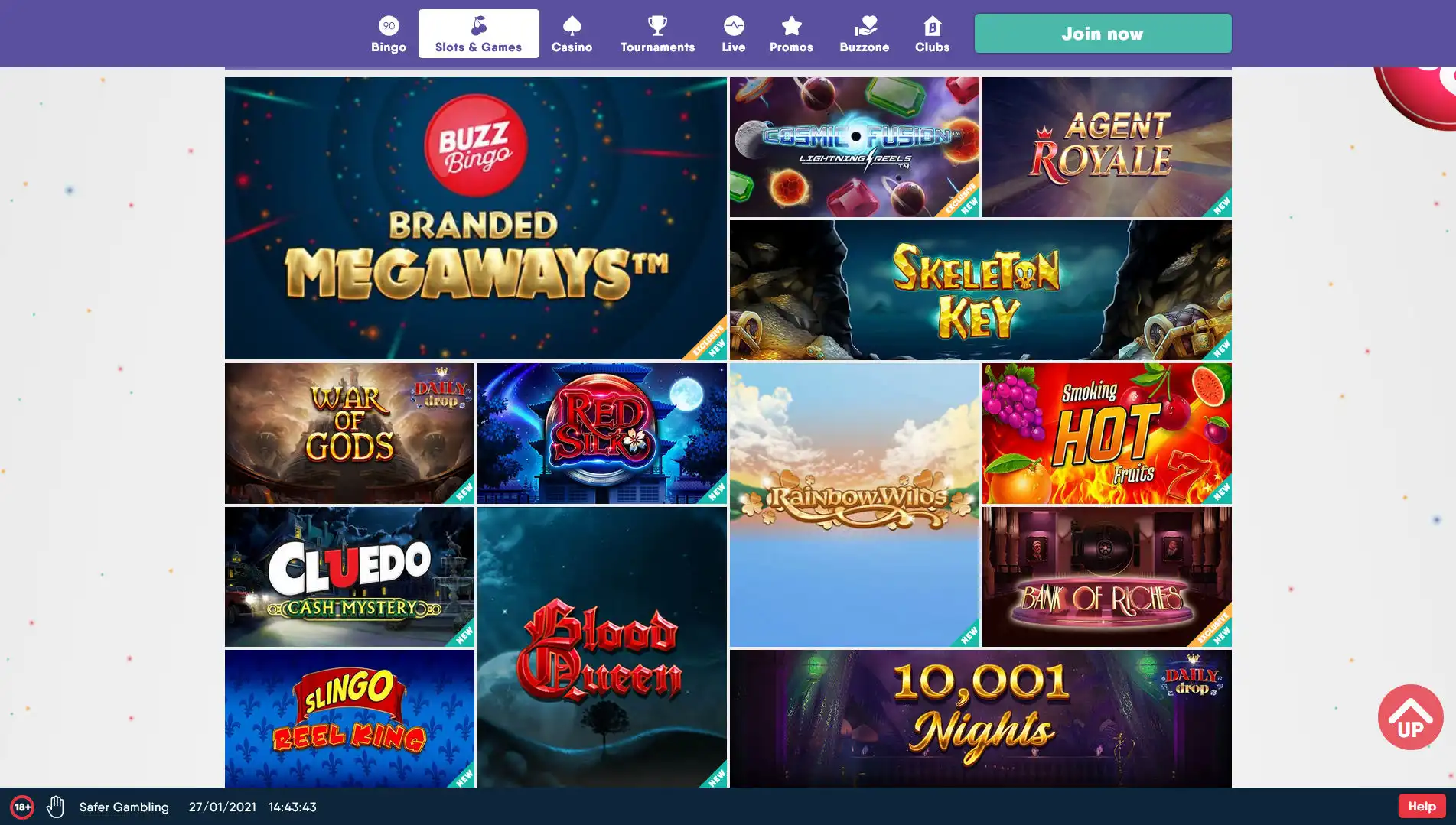 Buzz Bingo Casino Games