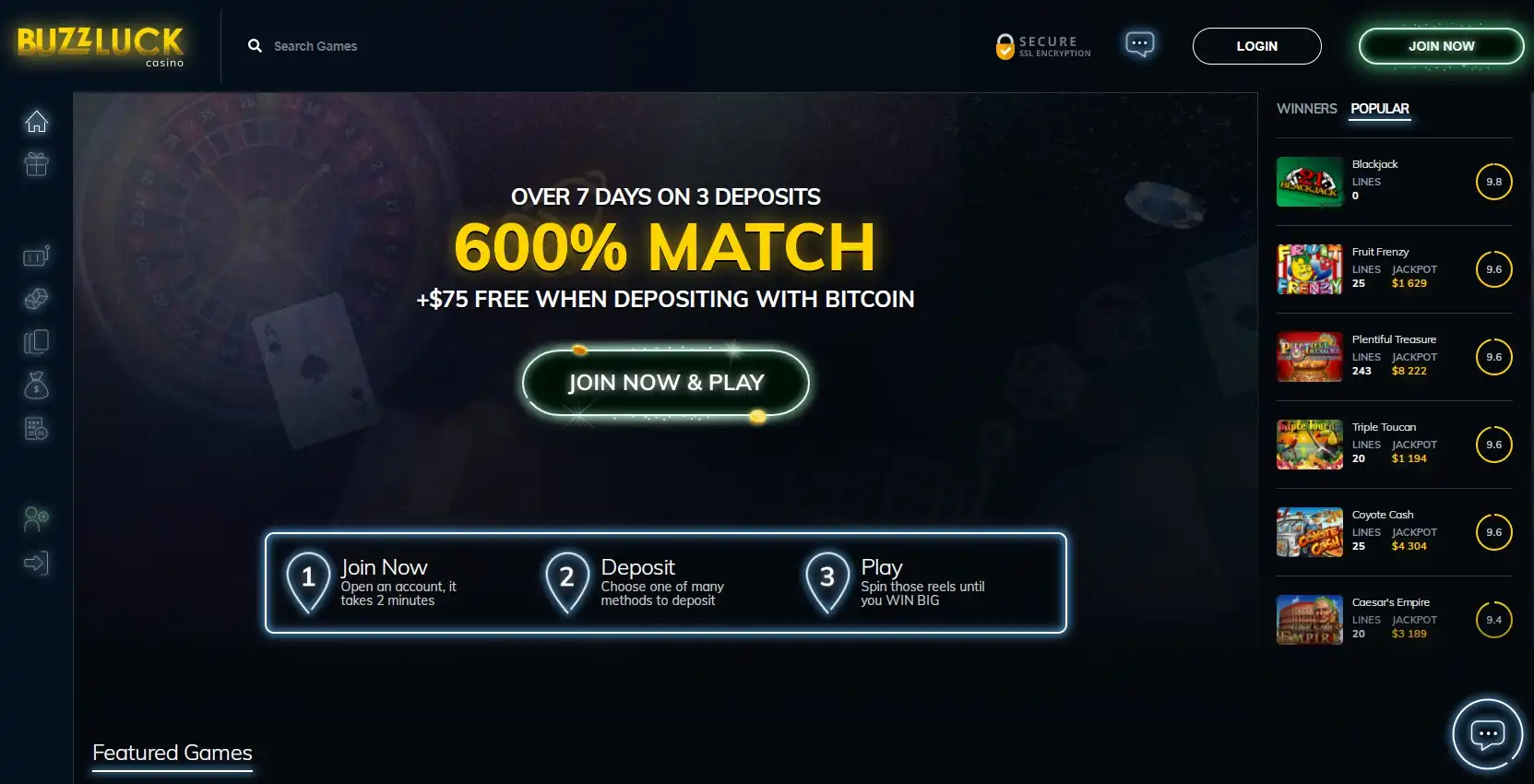 Buzz Luck Casino Review