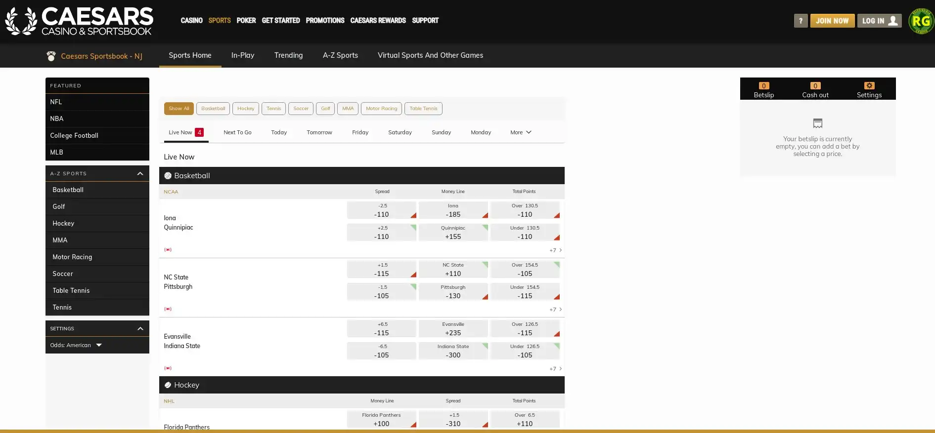 Caesars Casino Betting