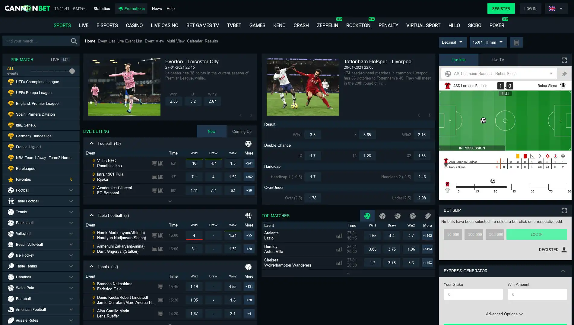 CannonBet Casino Betting