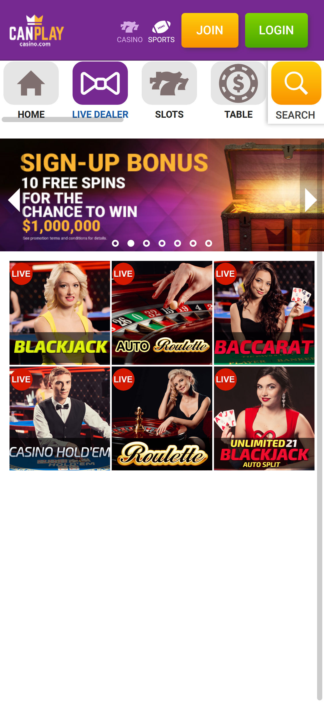 Can Play Casino Mobile Live Dealer Games Review