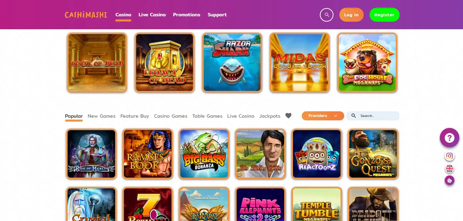 CashiMashi Casino Games