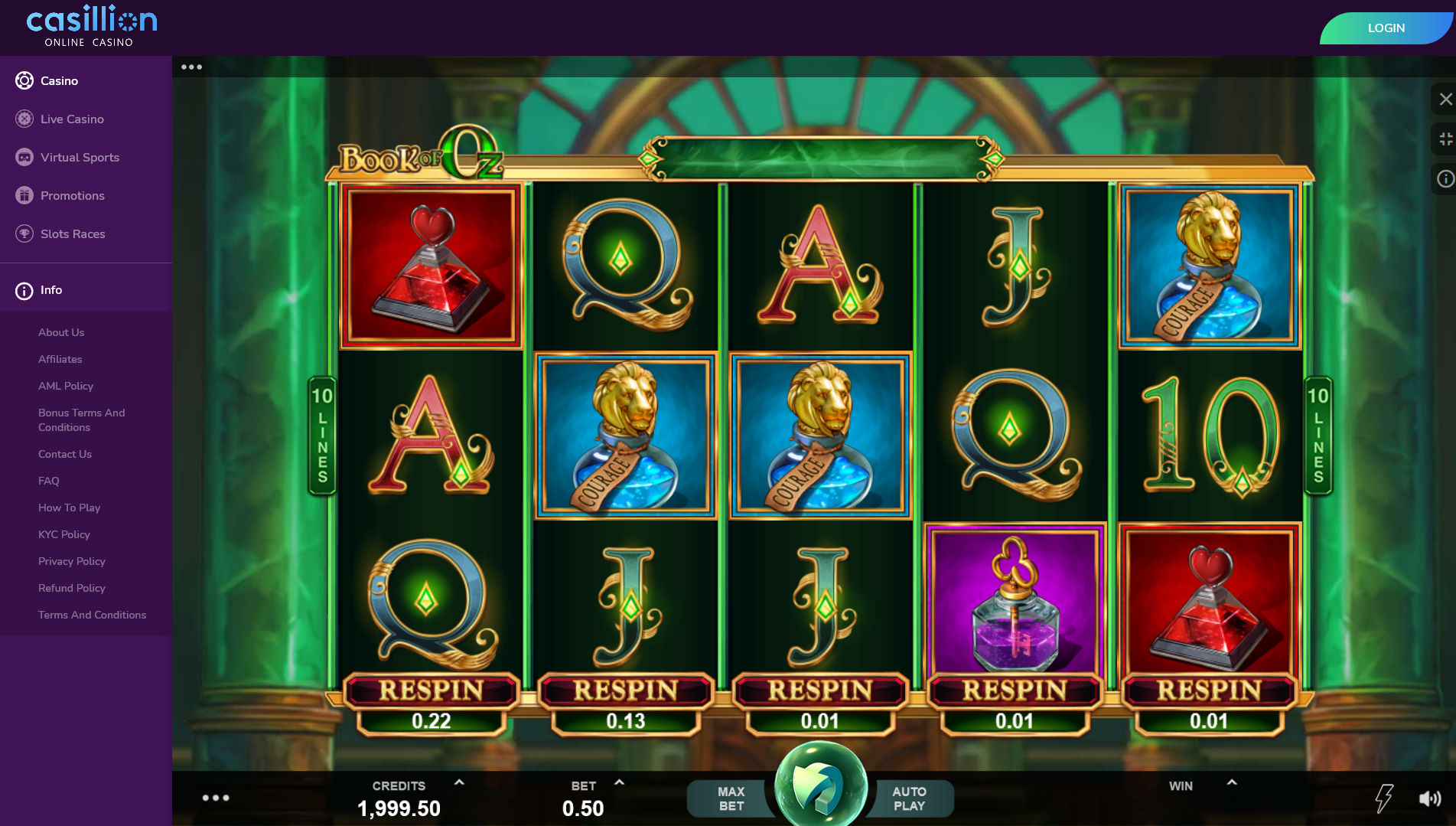Casillion Casino Slot Games