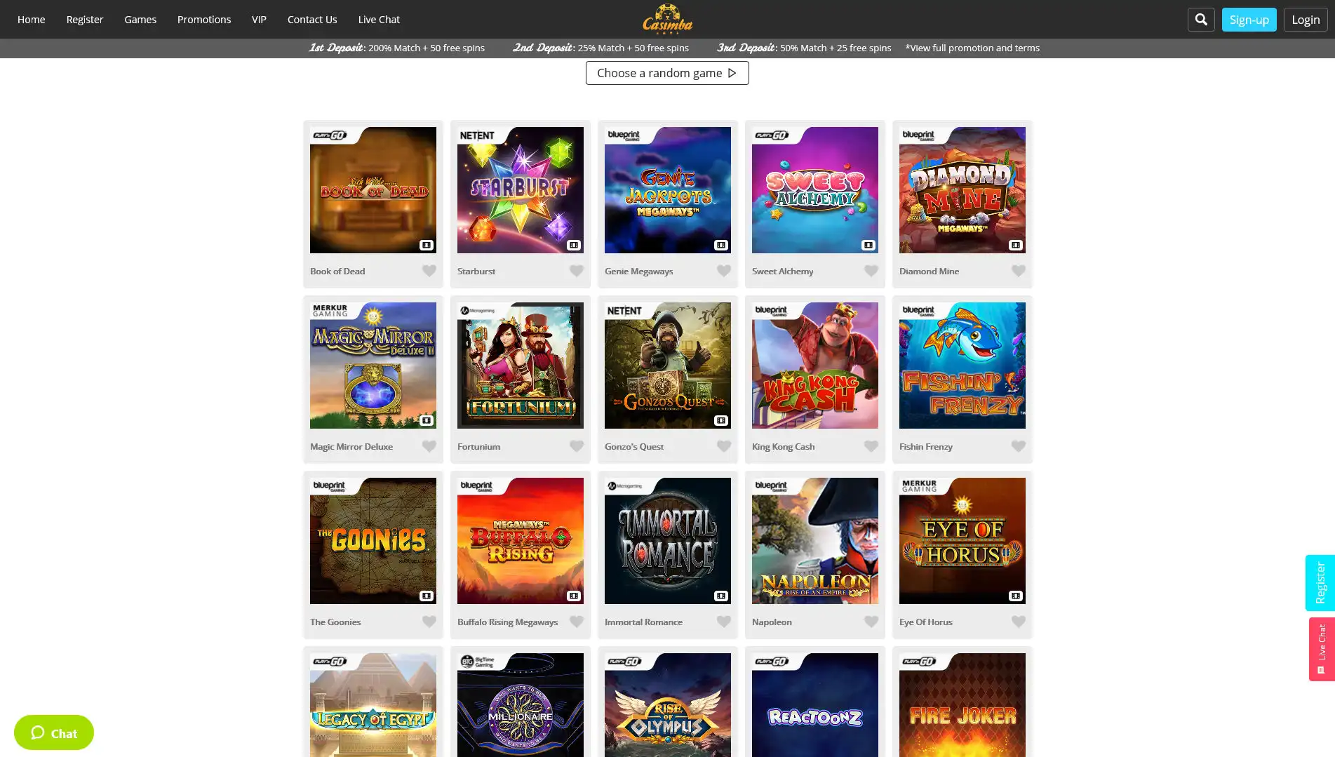 Casimba Casino Games
